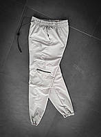 Спортивные базовые зауженные штаны THE NORTH FACE (белые) stone10 легкие молодежные весенние спортивки тренд