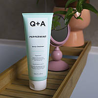 Очищающий успокаивающий гель для лица с перечной мятой - Q+A Peppermint - Daily Cleanser - 125ml