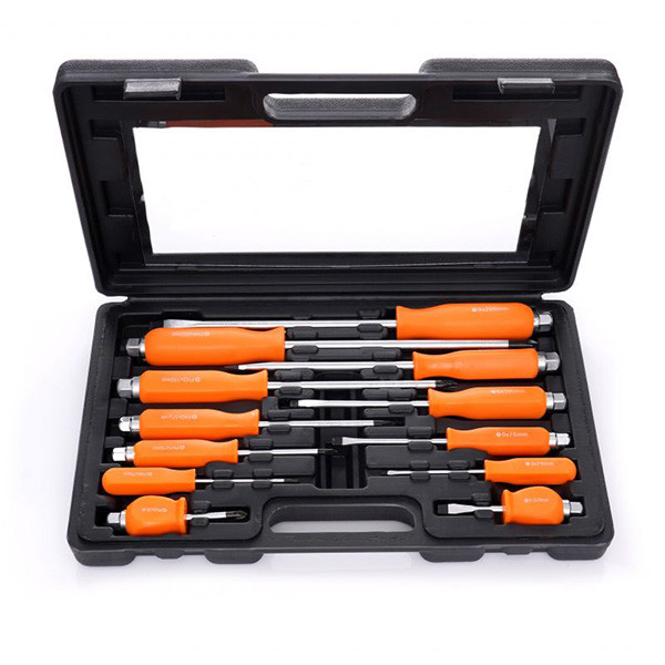 Набір викруток ударних CrV (Phillips+Slotted) 12 шт. у кейсі Kraft & Dele KD10946