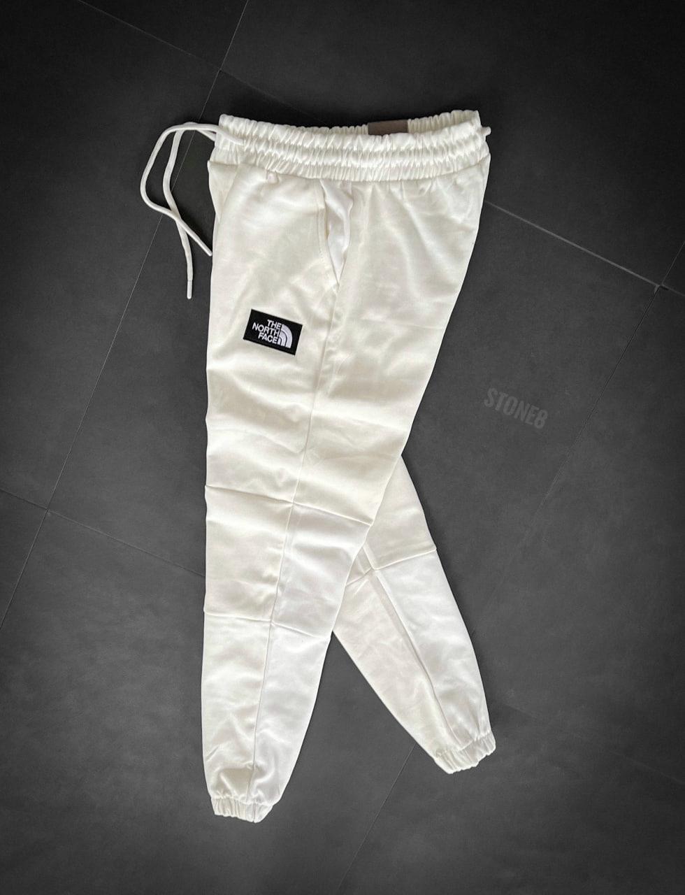 Спортивні базові звужені штани THE NORTH FACE (білі) stone8 класні легкі молодіжні весняні споривки top