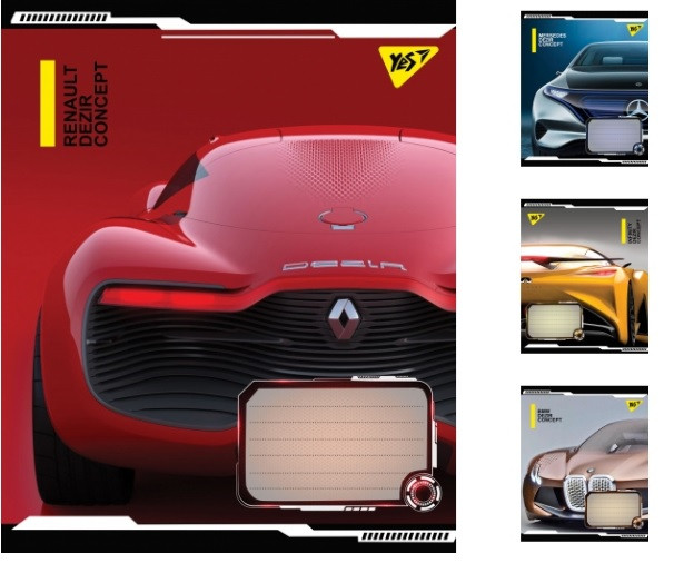 Зошит загальний для записів А5/96 лінія YES Dezir concept 5шт/упак, 766507