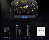 SMART TV HK1Rbox, Android 12.0, смарт ТБ-приставка 2GB/16Gb, IPTV Allwinner H618, фото 3
