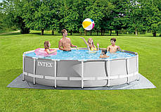 Каркасний басейн Intex 26720 (427х107 см) (Картриджний фільтр 3785 л/год, драбина, тент, підстилка), фото 2