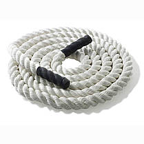 Канат тренувальний для кросфіта 12м Battle Rope White WCG 50х12, фото 4