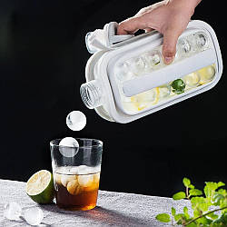 Силіконова форма для льоду на 17 кульок ICE CUBE TRAY / Переносна портативна пляшка для льоду