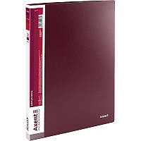 Папка з файлами, дисплей-книга Axent (A4, 30 файлів, бордовий) 1030-04-A