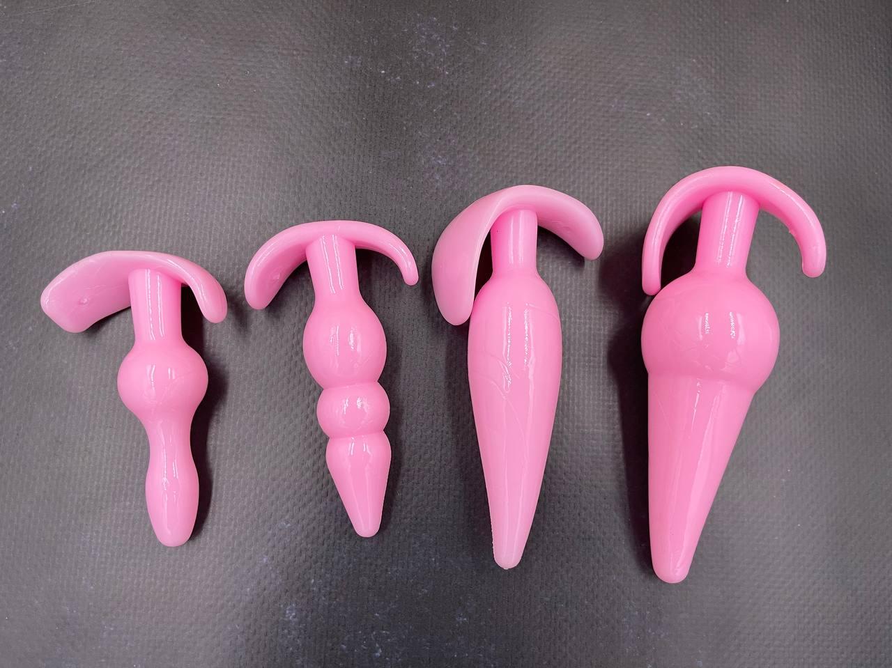 Набір Анальних пробок Anal Plug Kit . Анальний пробка набір Рожевий
