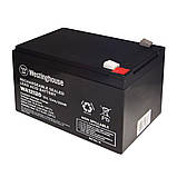 Свинцево-кислотна акумуляторна батарея Westinghouse 12 V, 12 Ah, terminal F2, 1 шт 95*98*151 мм, фото 3