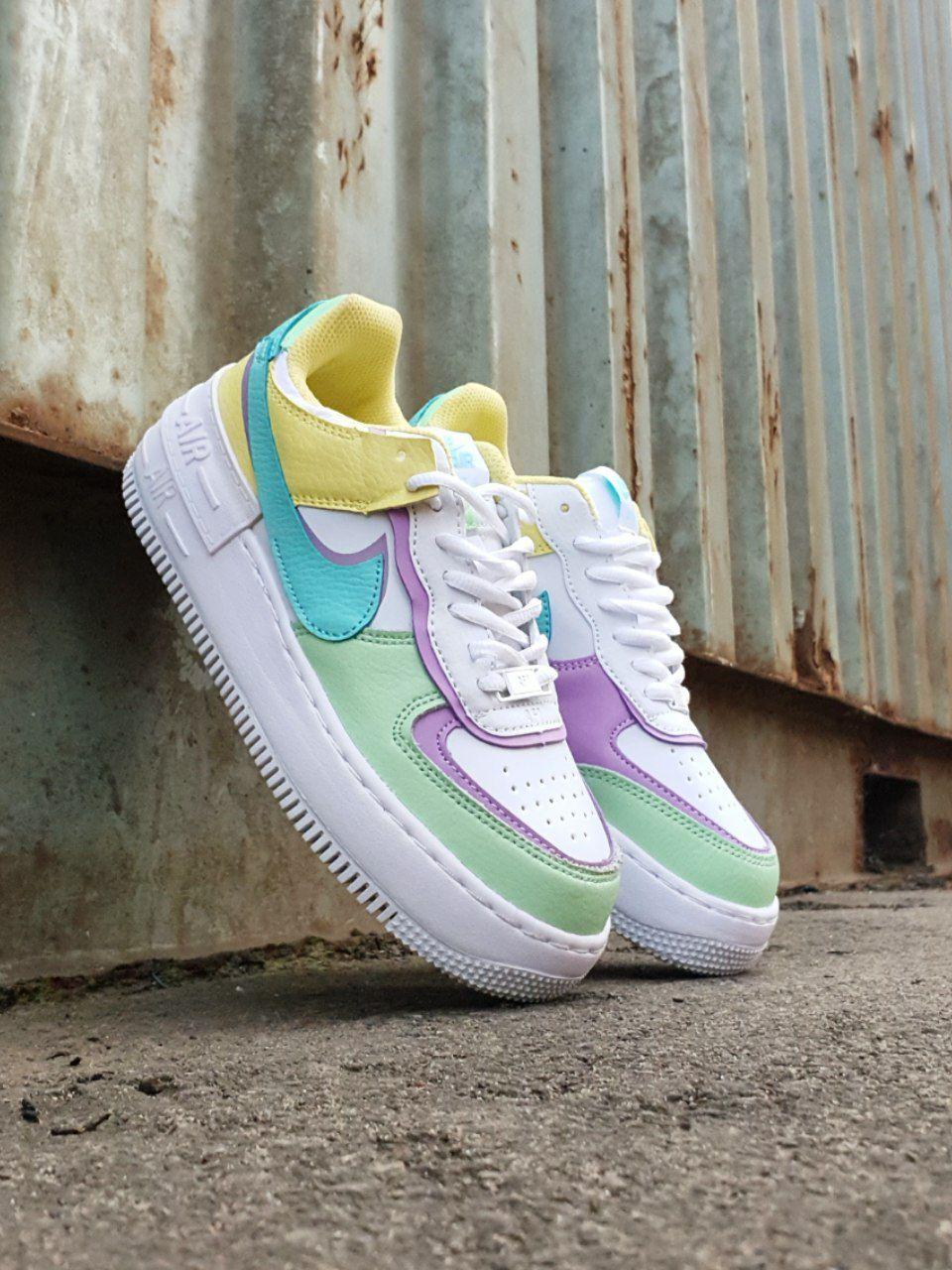 Nike Air Force 1 Shadow Yellow Light green Mint 068 cross ID 1865582699 1801.80 Prom.ua