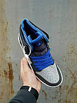 Жіночі кросівки Nike Air Jordan 1 High Zoom Air •Chameleon •  (сірі) високі повсякденні кроси Арт136 Найк top, фото 7