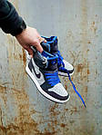 Жіночі кросівки Nike Air Jordan 1 High Zoom Air •Chameleon •  (сірі) високі повсякденні кроси Арт136 Найк top, фото 9