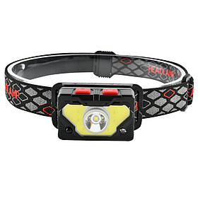 Ліхтар налобний сенсорний акумуляторний Quantum QM-FL4020 Master LED COB