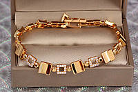 Браслет Xuping Jewelry Эльдорадо 17 см 7 мм золотистый