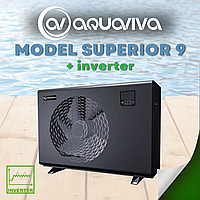 Тепловий насос Aquaviva Superior 9 инвертор, 20-40 м3, нагрев/охлаждение, 9.03 кВт, -10С, WiFi