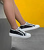 Жіночі кросівки Christian Dior Black White Sneakers Кеди Діор чорно-білі на літо сітка текстиль, фото 7