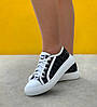 Жіночі кросівки Christian Dior Black White Sneakers Кеди Діор чорно-білі на літо сітка текстиль, фото 2