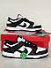 Чоловічі Кросівки Nike SB Dunk Low Black White 43-44, фото 6