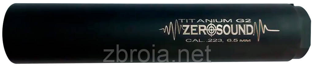 Глушник Zero Sound TITANium G2 кал. 223 Rem - 6,5 Creedmoor. Резьба 1/2"-20 UNF
