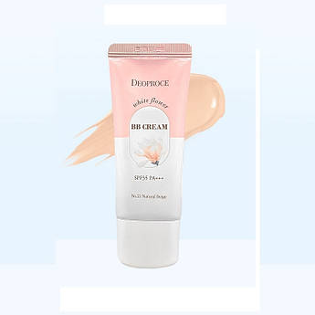 ББ крем із екстрактом білих квітів Deoproce Whiteflower BB Cream 23 тон 30 мл