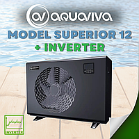 Тепловий насос Aquaviva Superior 12 инвертор, 30-60 м3, нагрев/охлаждение, 12.02 кВт, -10С, WiFi