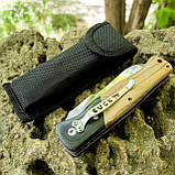 Ніж  складний Buck Wharncliffe, дерево, чохол нейлон, фото 3