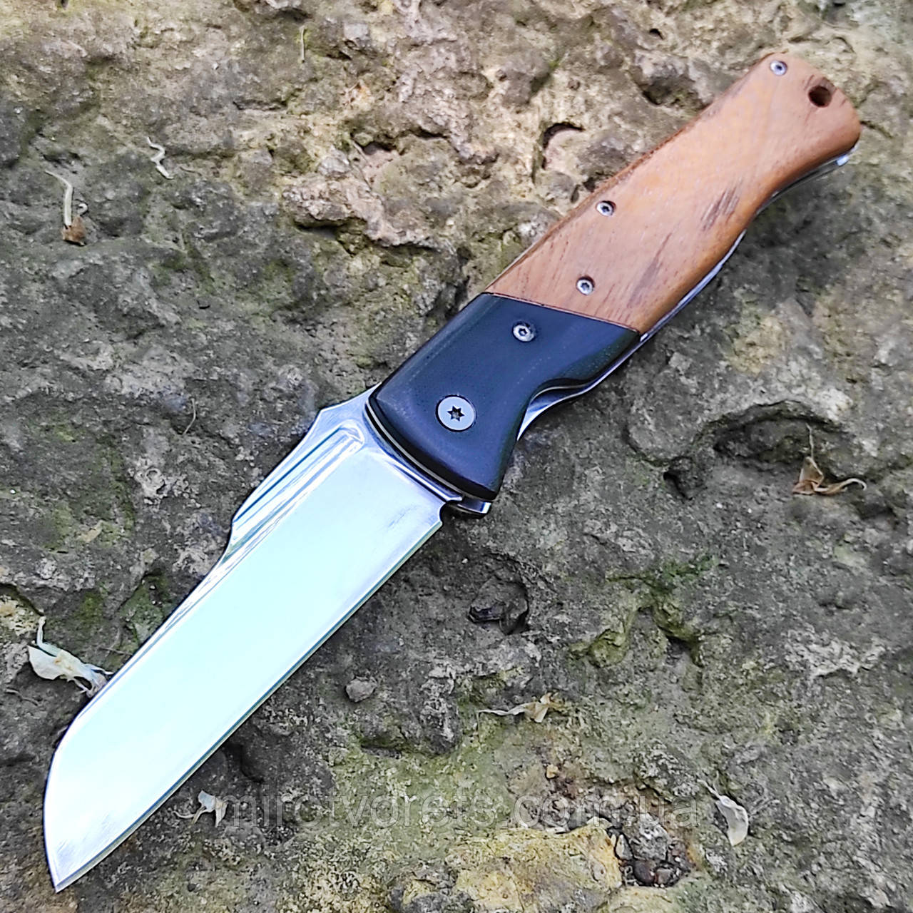 Ніж  складний Buck Wharncliffe, дерево, чохол нейлон, фото 1