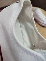 Кеди БІЛІ під CONVERSE без написів конверси кросівки текстиль, фото 4