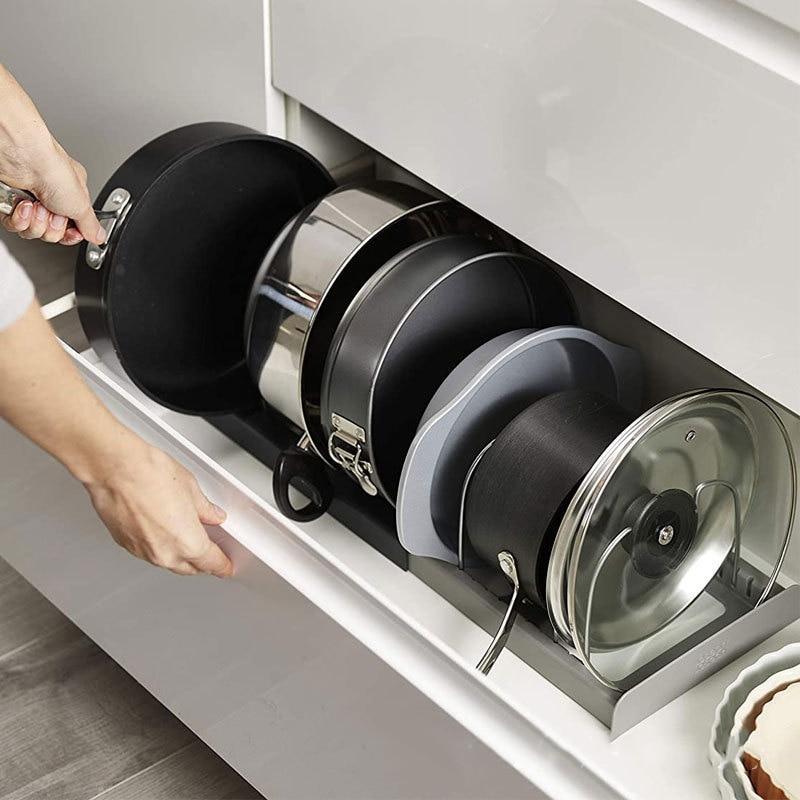 Розширюваний тримач для зберігання з неіржавкої сталі DISH RACK