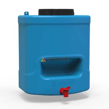 Рукомийник літній 15л 180*300*375мм 1 шар синій LITOLAN