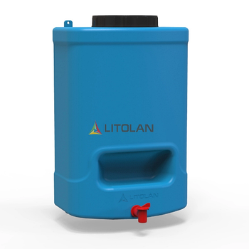 Рукомийник літній 20л 180*300*470мм 1 шар синій LITOLAN