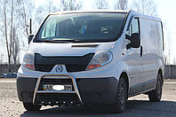 Кенгурятник Renault Trafic 2001-2014+ Защита переднего бампера с нержавейки с трубой