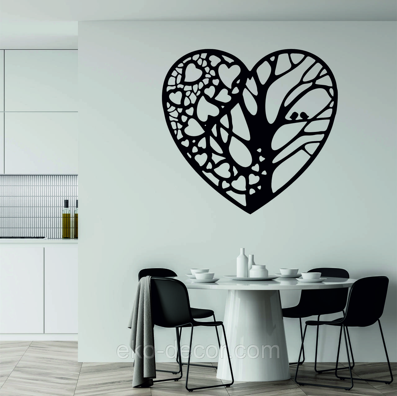 Декоративне настінне Панно «Дерево серце» Декор на стіну, фото 1