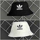 Чоловічий літній костюм 3в1 Adidas Футболка + Шорти + Панамка чорний комплект Адідас на літо, фото 8