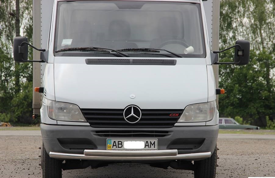 Захист бампера кенгурятник УС подвійний Mercedes Sprinter 1995-2014+