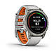 Смарт-годинник Garmin Fenix 7 Pro - Sapphire Solar Edition - титановий корпус з димчасто-сірим/помаранчевим ремінцем, фото 3