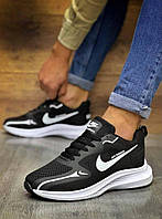 Мужские кроссовки Nike Air Zoom (черные) 0589 спортивные кроссы Найк Аир Зум 44 тренд