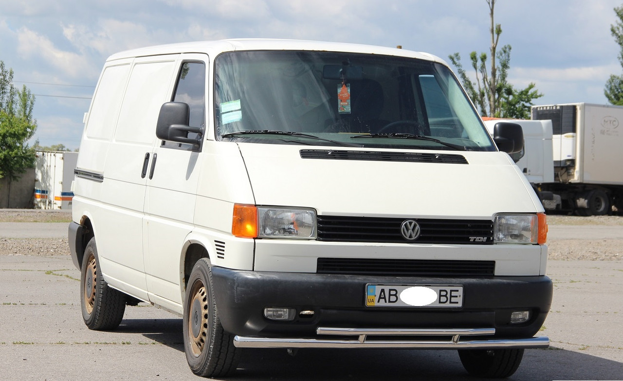 Кенгурятник УС подвійний Volkswagen T4 1990-2003 із нержавіючої сталі