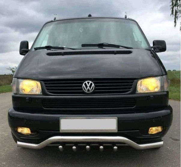Кенгурятник передній захист бампера УС одинарний Volkswagen T4 1990-2003 з нержавіючої сталі