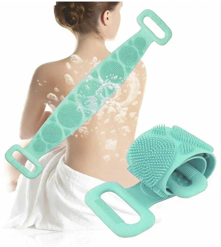 Масажна щітка мочалка для тіла Silicon bath towel силіконова