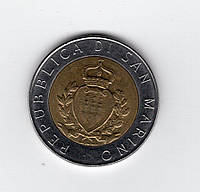 Сан-Марино 500 лір, 1987 15 років відновленню чеканки монет