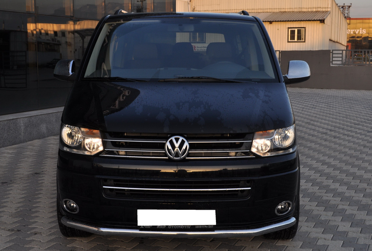 Кенгурятник УС одинарний Volkswagen T5 2009-2015 із нержавіючої сталі