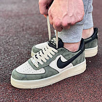 Чоловічі кросівки Nike Air Force 1 Low Green Beige Black ALL09444, фото 6