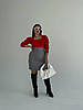 Літня спідниця вільного крою довжини міні з тонкої тканини костюмка розміри норма та батал, фото 4
