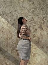 Літня спідниця вільного крою довжини міні з тонкої тканини костюмка розміри норма та батал, фото 2