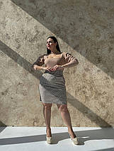 Літня спідниця вільного крою довжини міні з тонкої тканини костюмка розміри норма та батал, фото 2