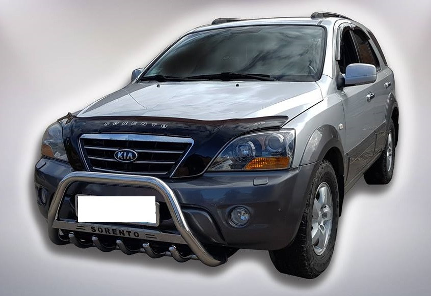Кенгурятник на бампер для Kia Sorento 2002-2009 з нержавіючої сталі