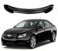 Дефлектор капота мухобойка на Chevrolet Cruze 2009-2015 (Шевроле Крузе) EuroCap