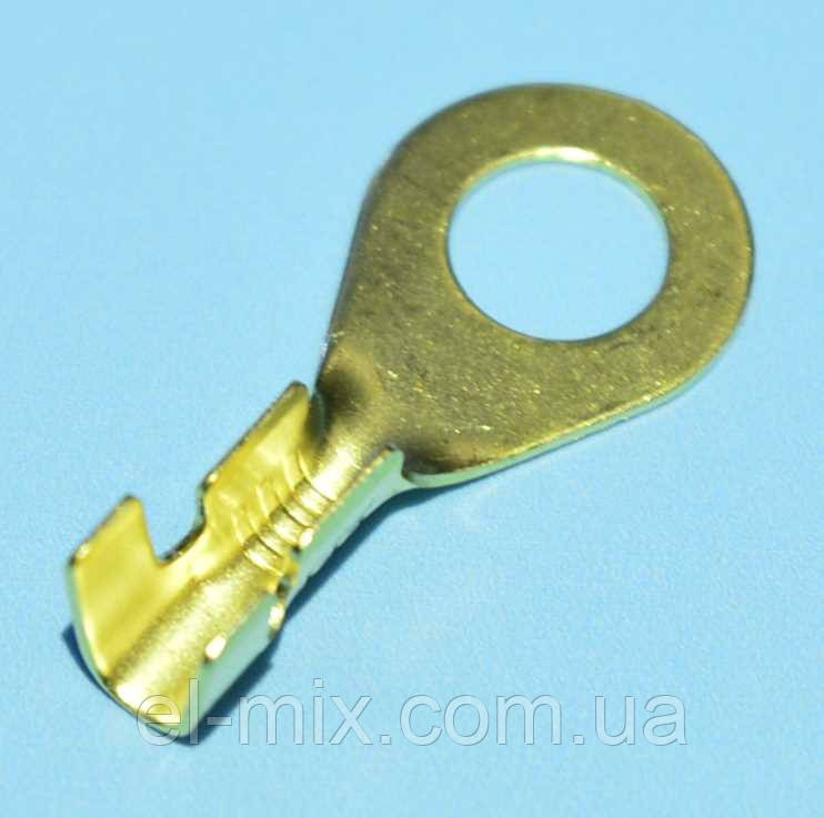 Клемка кільцева d5, 2 мм латунна 0.5-1.0 мм. 40-1009, 10 шт.