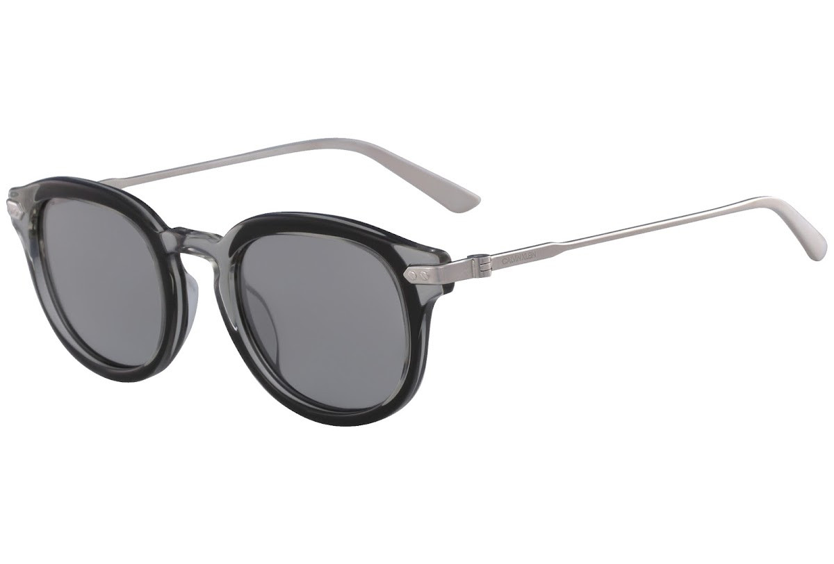 Calvin Klein CK18701S C50 072 crystal smoke black броулайнери окуляри сонцезахисні в оправі із титанового сплаву