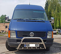 Кенгурятник передняя защита с надписью Volkswagen LT-35 1996-2006 из нержавейки